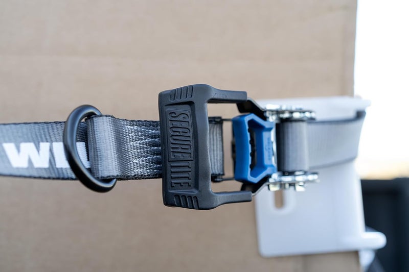 Secure Tite 1-1/2” x 20’ Ratchet Cargo Straps, 2-Pack – Ratchet Tie Down Straps, Double J-Hook Ratchet Tie Down – Ratchet Strap Set, 1667 lbs. Working Load Limit, 5000 lbs. Break Strength - Image 2